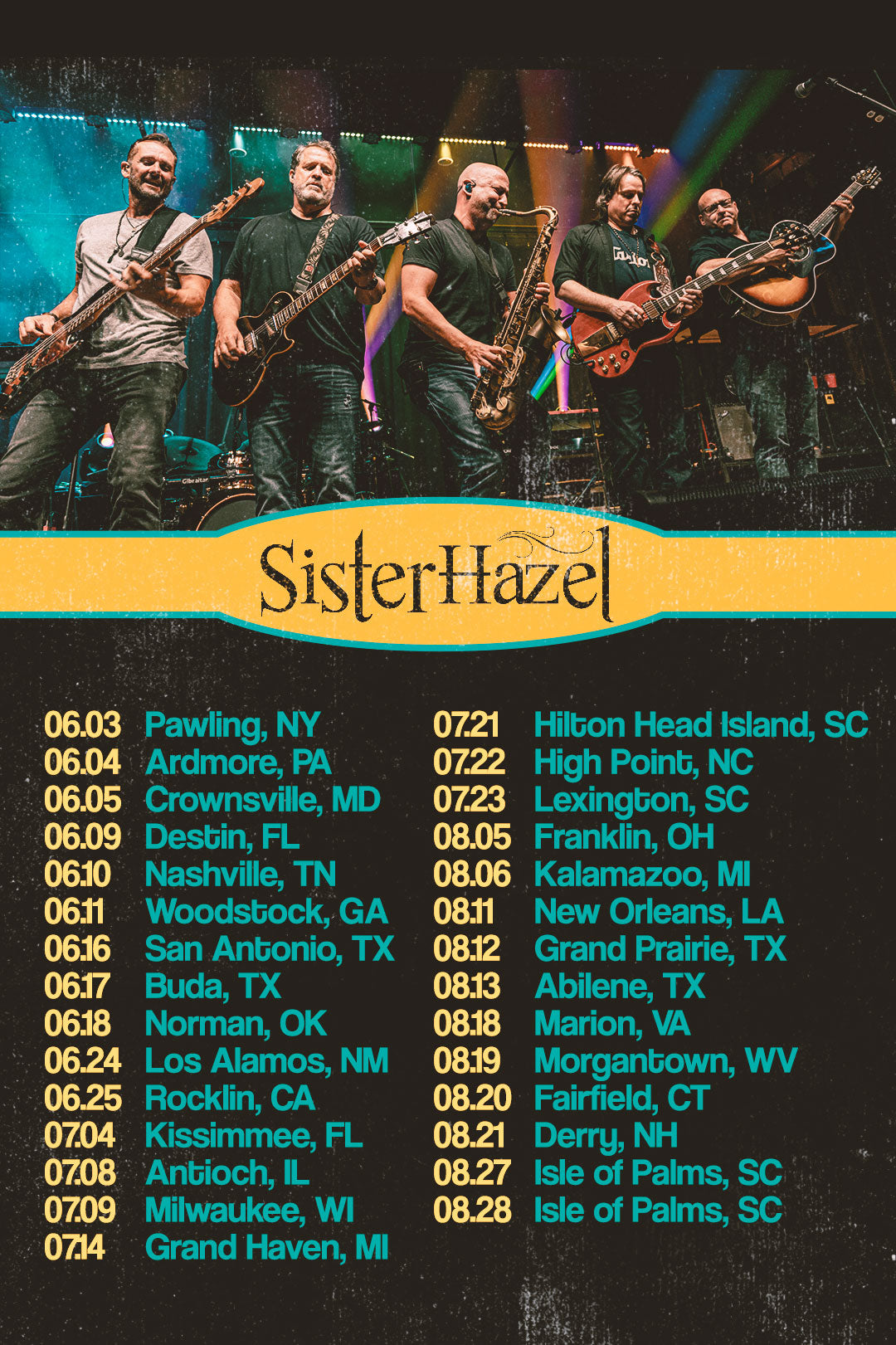 Sister Hazel Kicks Off Summer 2022 Tour Sister Hazel Merch Store by
