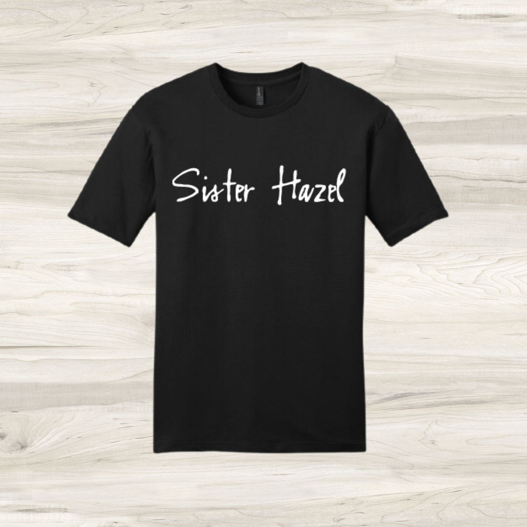 ラッセルノ SIS LOGO MOCKNECK SHIRT (SOLID) Retro Logo T-Shirt – Sister Hazel Merch Store by Campus Customs