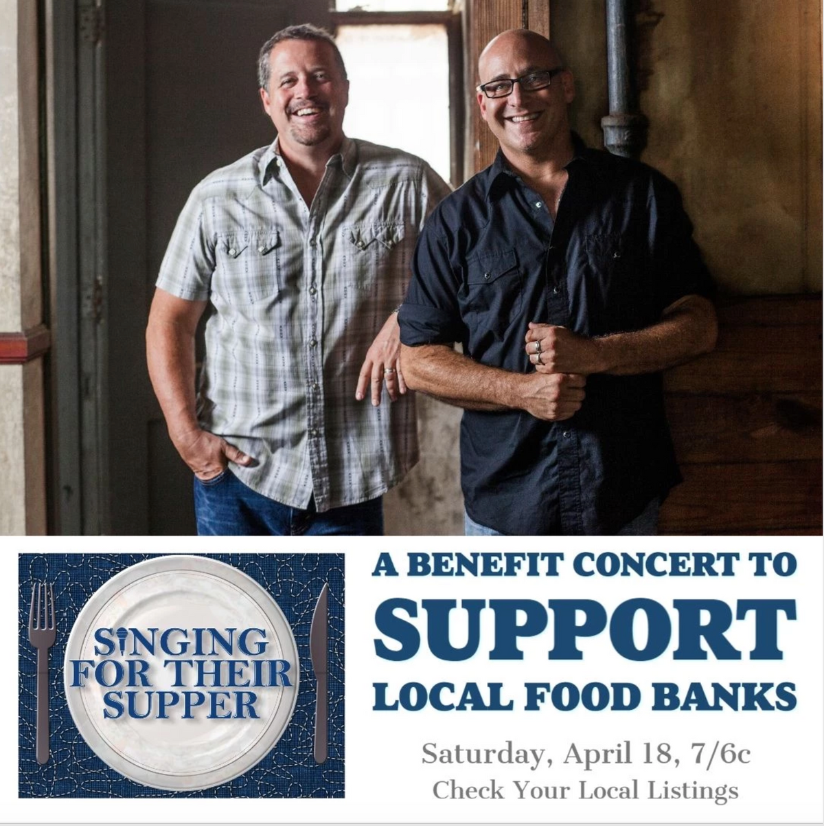 Ken & Drew -"Singing For Supper" TV Special - Saturday April 18th