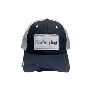 Sister Hazel Retro Logo Distressed Trucker Hat